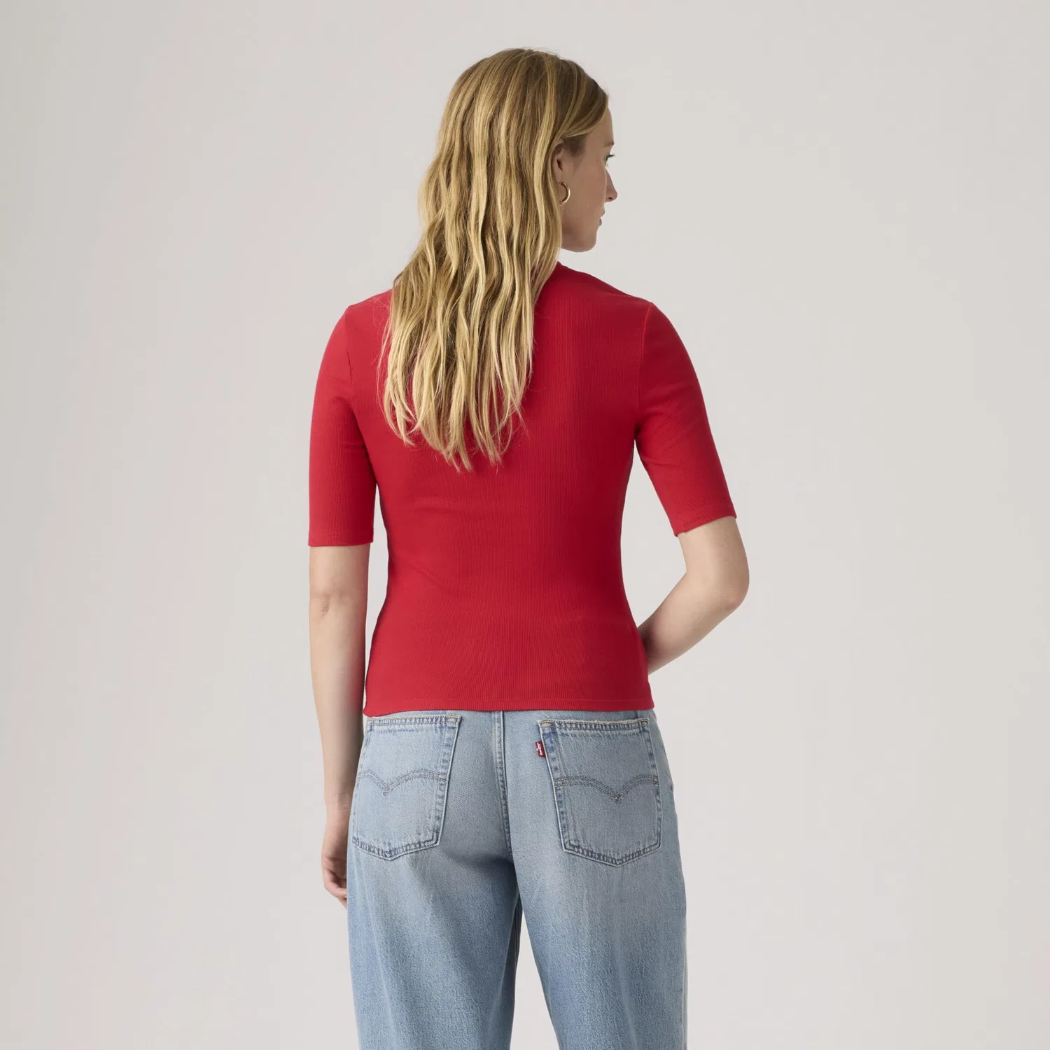 Женская футболка с принтом Luca Slim Tee Levi's, Urban Red — фото 2