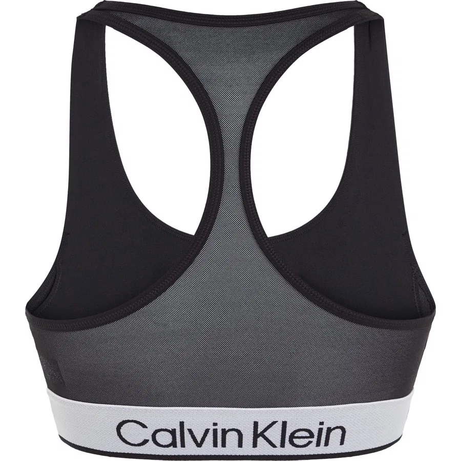 Спортивный бюстгальтер с эластичным поясом Calvin Klein, Черный — фото 3