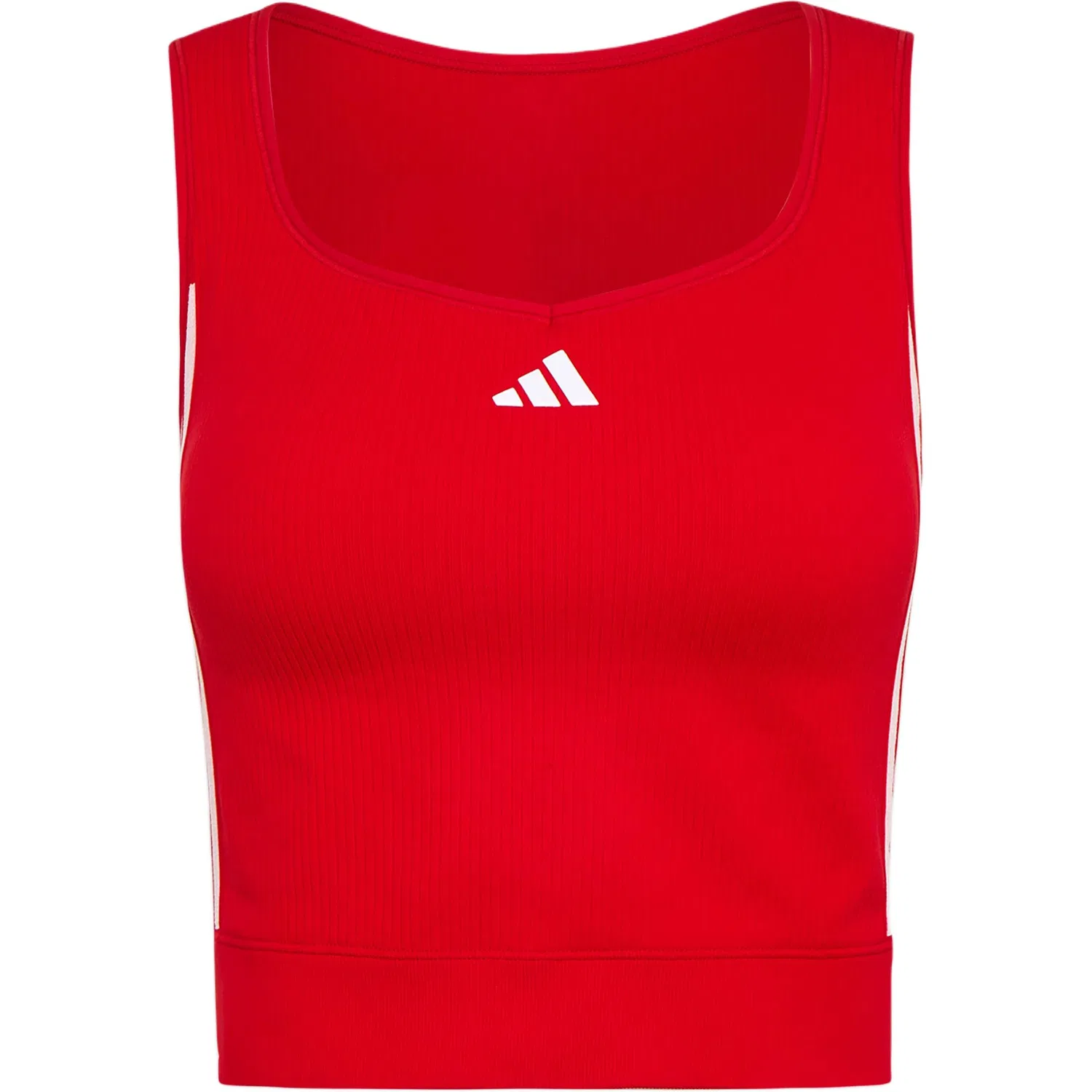 Женская майка спортивная без рукавов Light Scarlet Square Collar Adidas, Light Scarlet