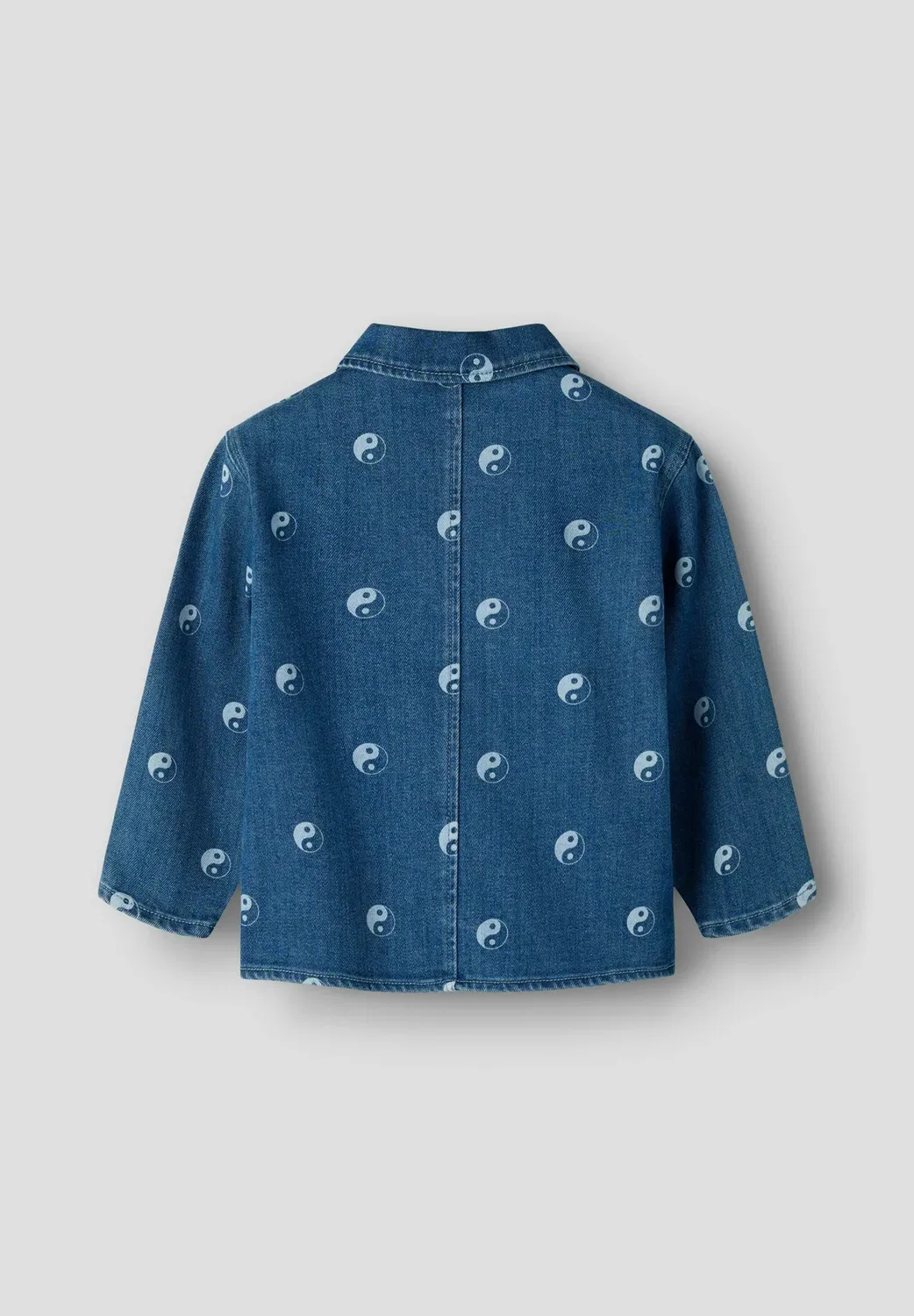 Джинсовая куртка с принтом - джинсовая куртка Lil' Atelier, Dark Blue Denim — фото 4