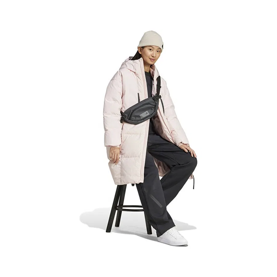 Женский утепленный дождевик adidas WMYSHELTER PRK, Розовый — фото 3