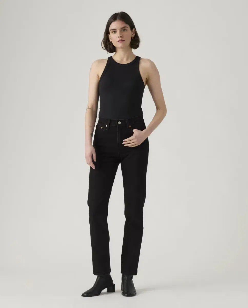 Женские джинсы-скинни с высокой посадкой Wedgie Slim Levi's, Negro