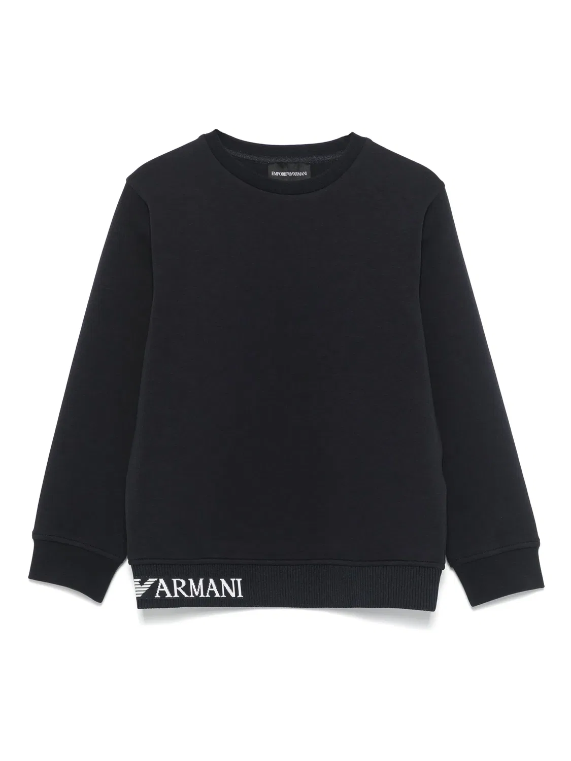 Emporio Armani Свитшот с логотипом в полночном синем цвете