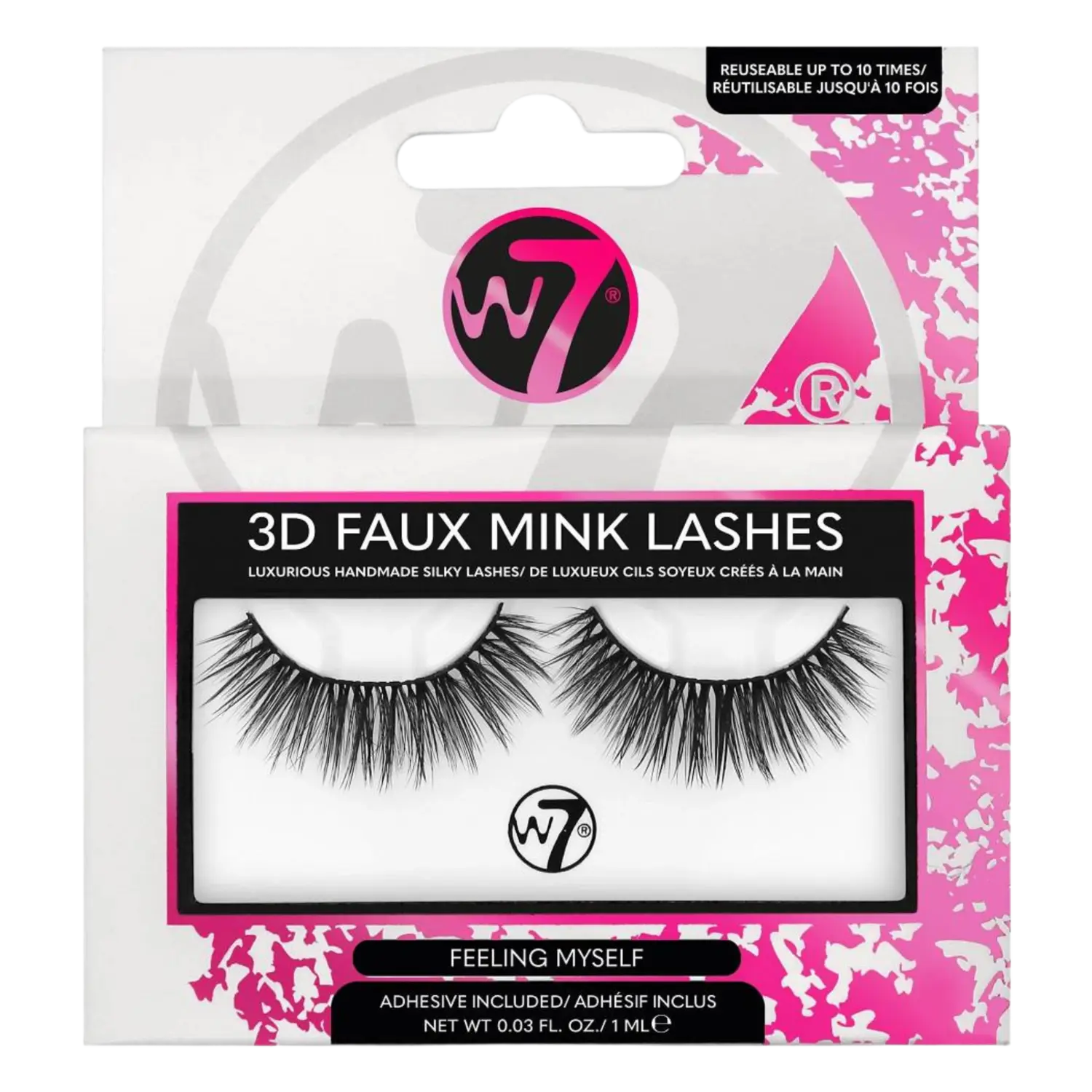 

W7 3D Faux Mink Накладные ресницы Feeling Myself, 2 шт/уп.