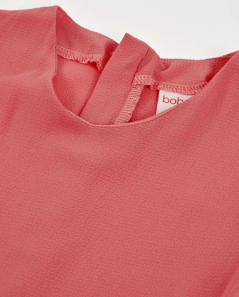 Детский комбинезон для девочек без рукавов Boboli, Rosa Chicle — фото 4