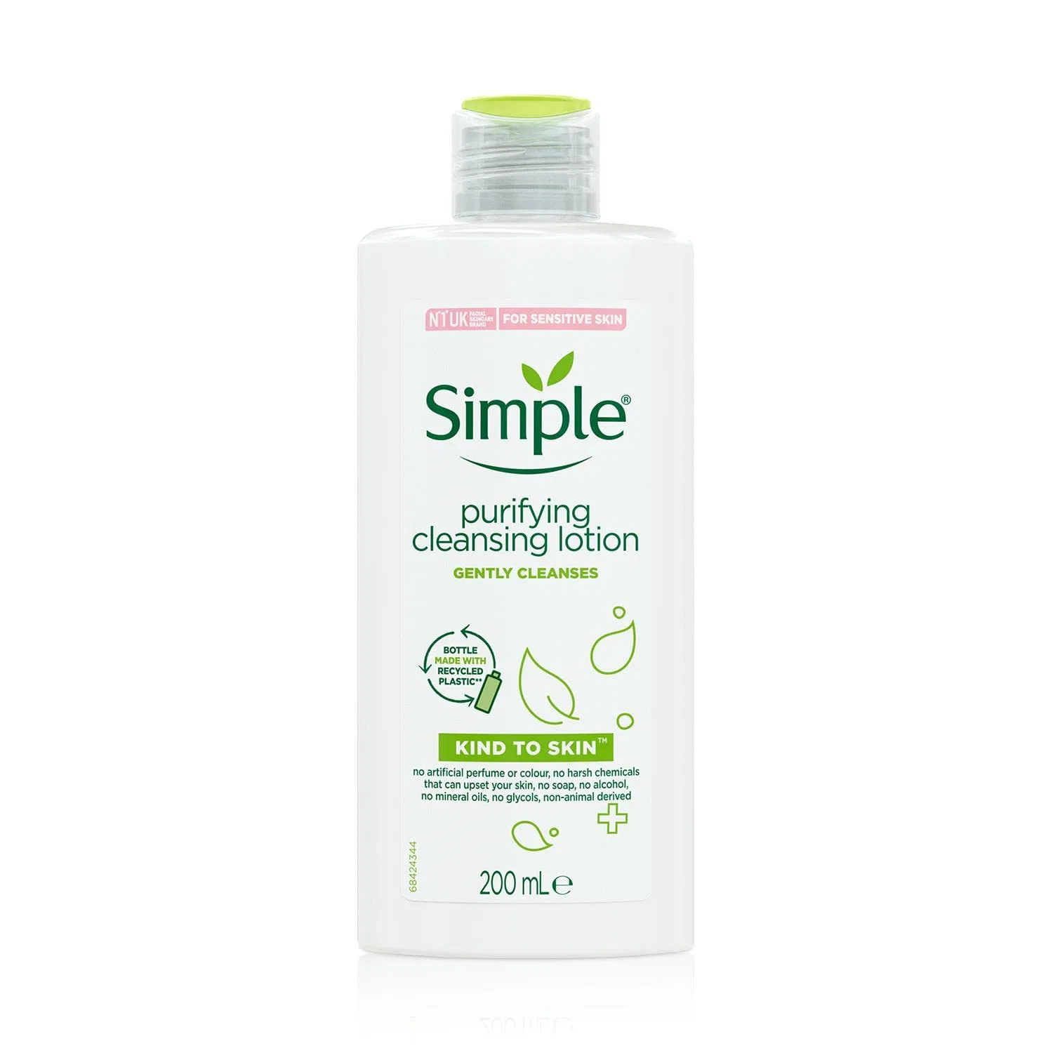 Очищающий лосьон Simple Kind To Skin Purifying Cleansing Lotion, 1.5 л (6x200 мл) — фото 2