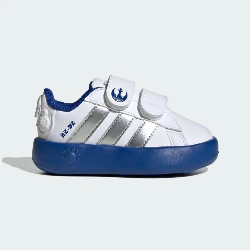 Детские кроссовки Star Wars Grand Court 2.0 Adidas, Weiss Silber Konigsblau — фото 3