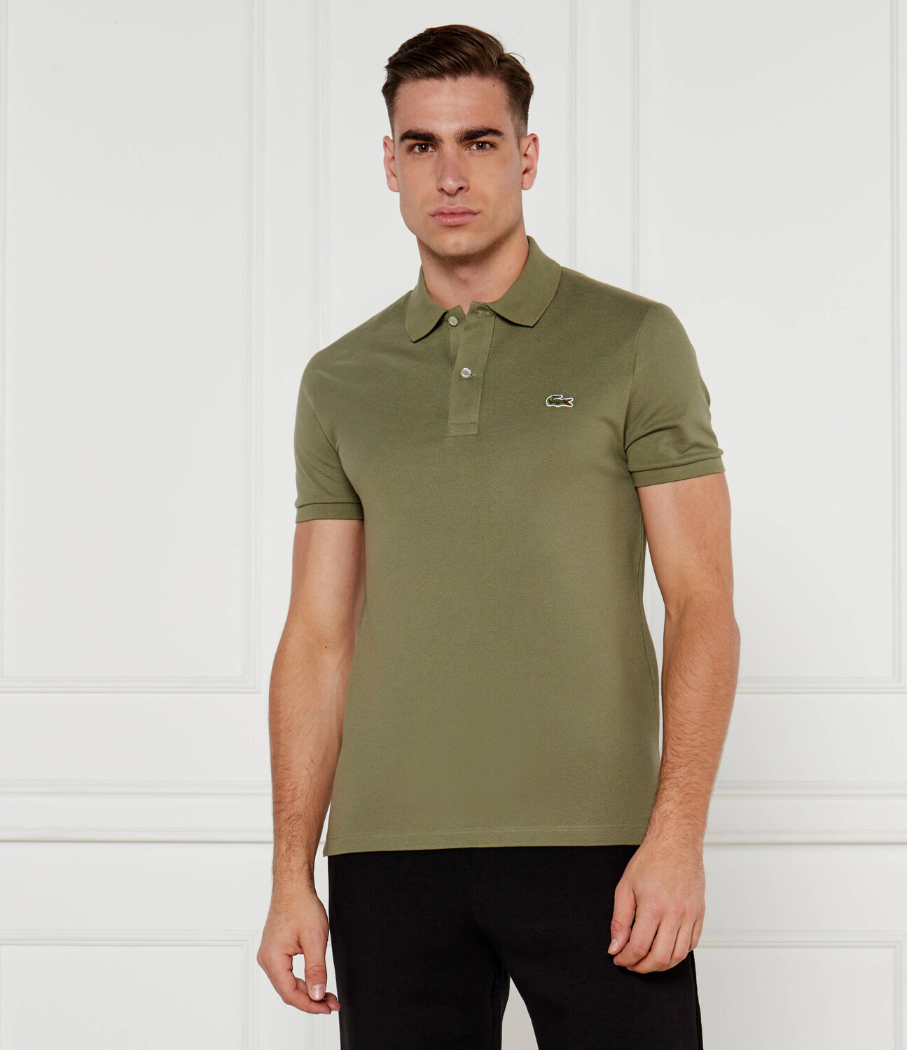 

Поло Lacoste Slim Fit pique, цвет cachi