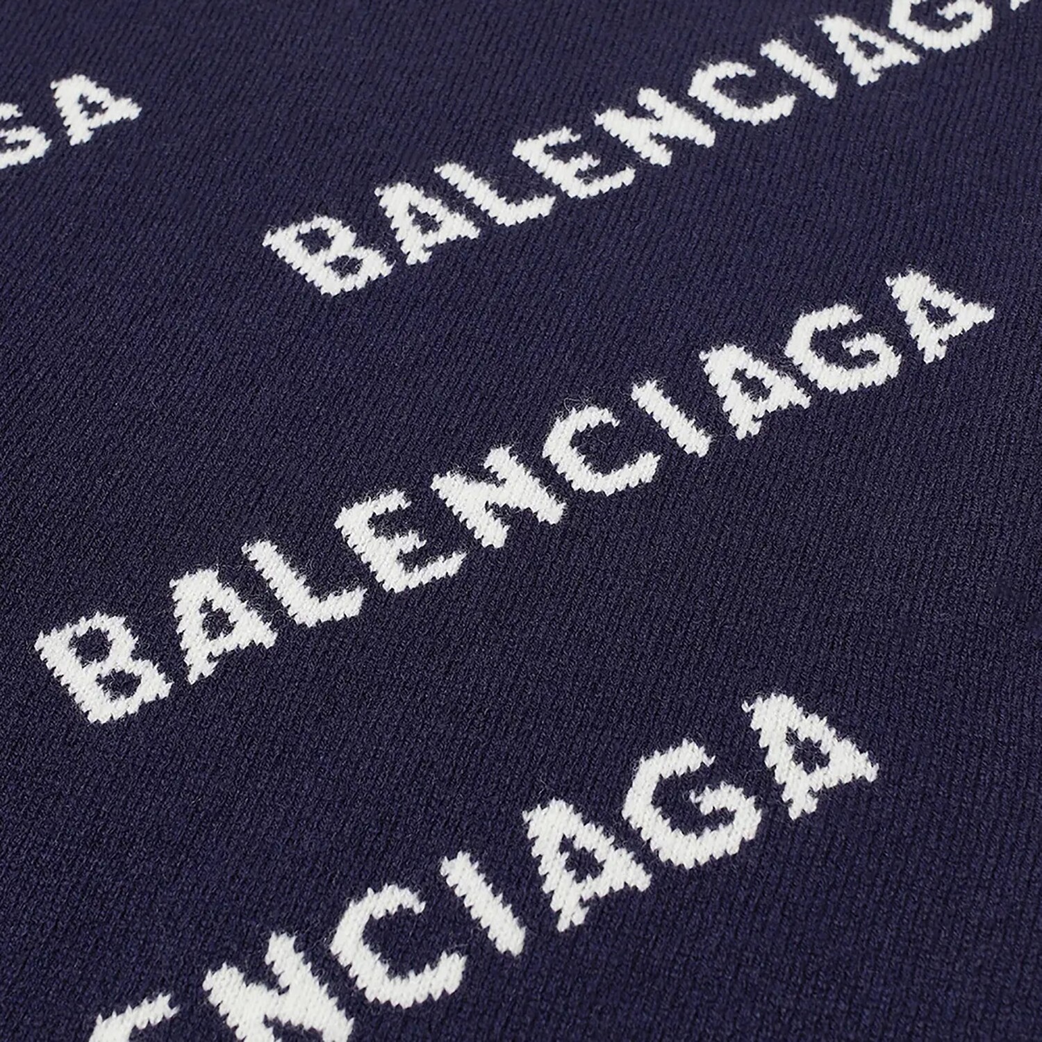 Balenciaga Круглый вырез с логотипом Allover, цвет Черный/Белый — фото 2