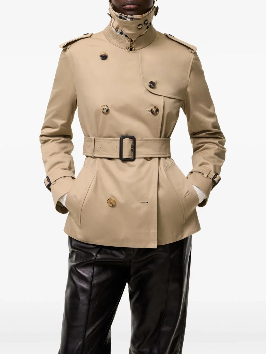 Тренч Lakefield Burberry, нейтральные цвета — фото 3