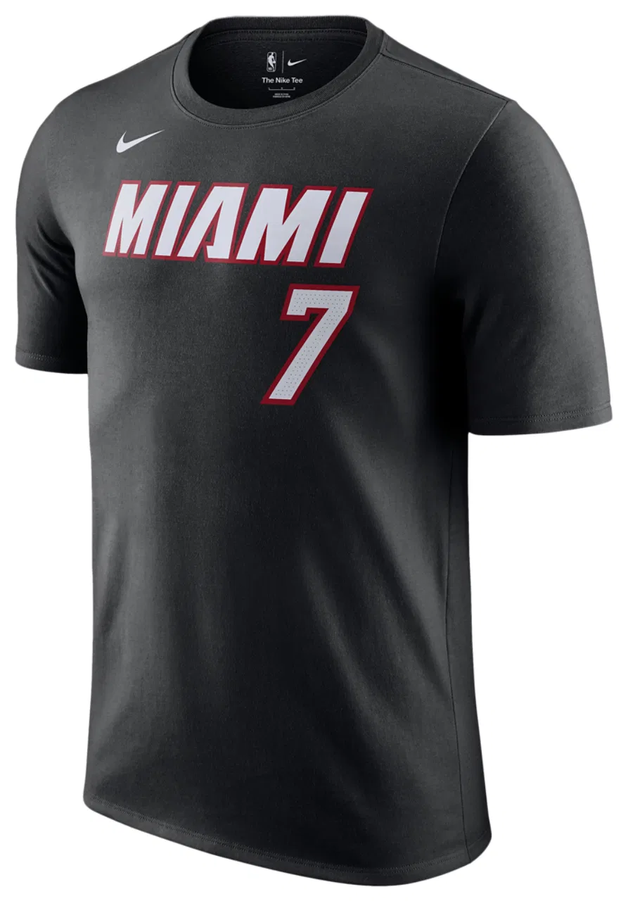 Мужская футболка с принтом Tyler Herro Miami Heat Nike, Black — фото 2