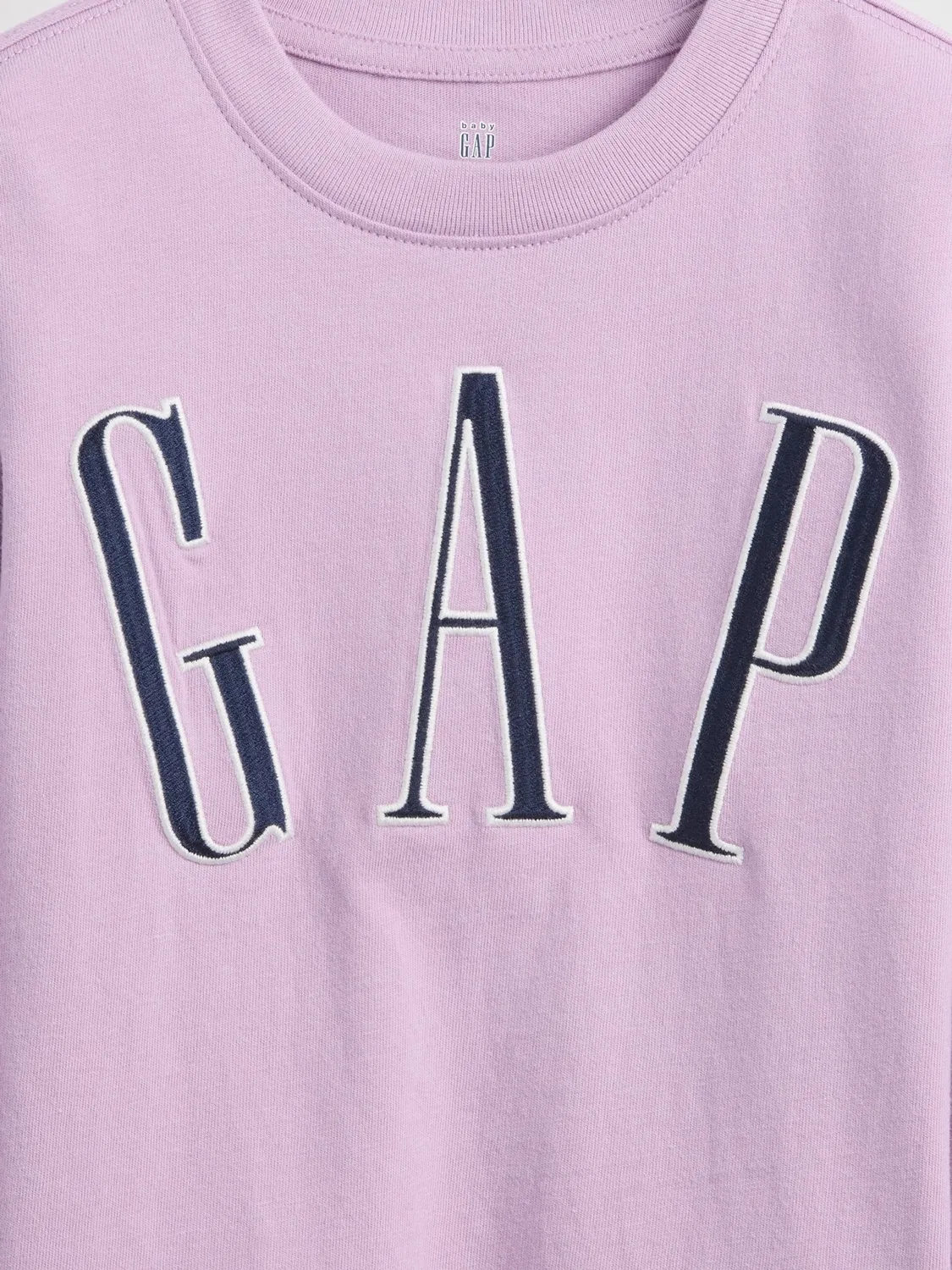 Футболка с длинным рукавом, логотип Gap, фиолетовый — фото 3