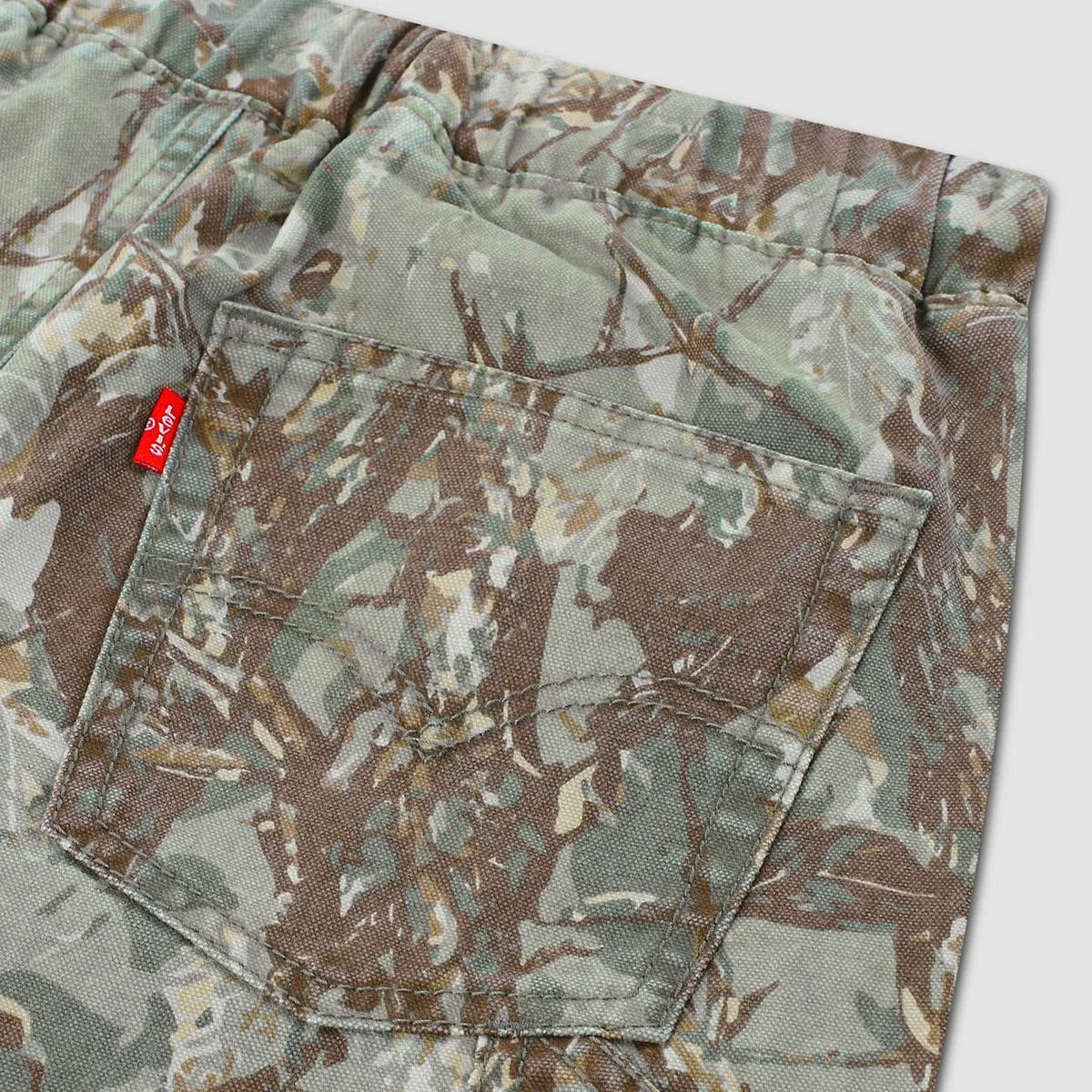 Рабочие брюки на резинке для мальчиков 4-7 лет Levi's, Olive Night - Green — фото 4