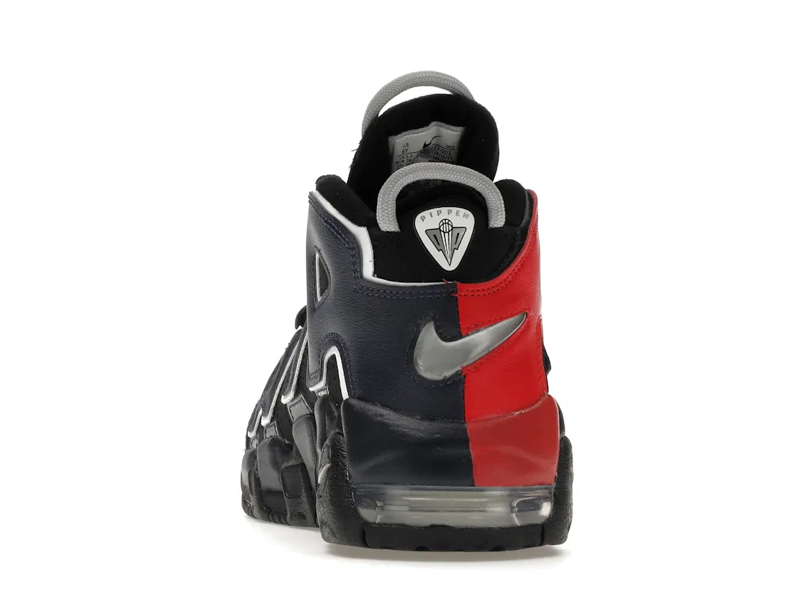 Детские кроссовки Lifestyle с амортизацией Nike Air More Uptempo Nike, Black/University Red-Midnight Navy-White — фото 4