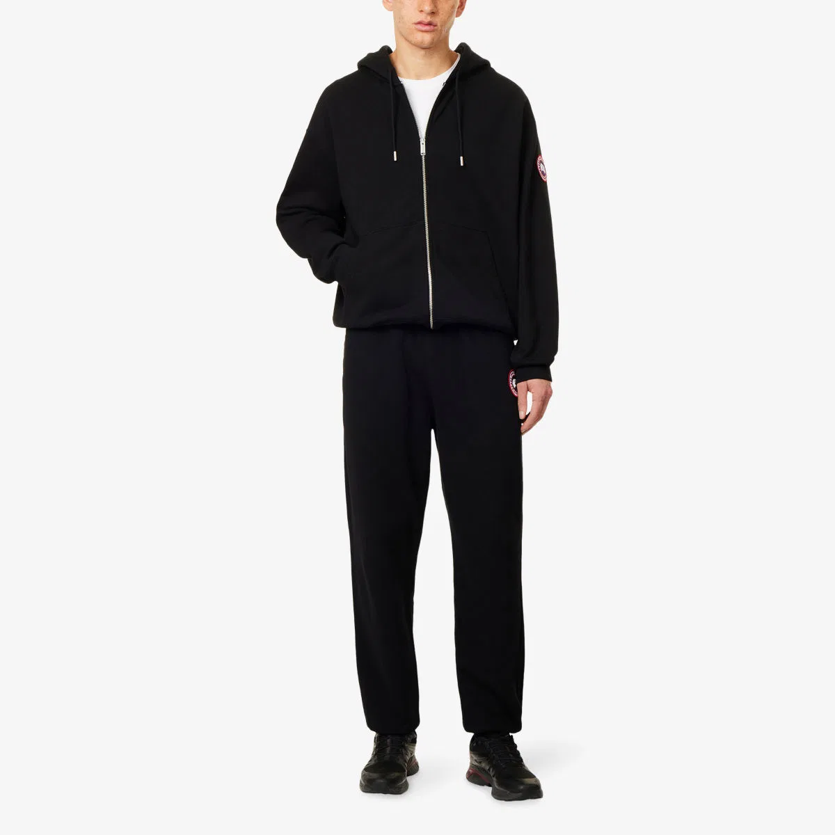 Худи Rove на молнии из хлопкового трикотажа Canada Goose, черный — фото 2