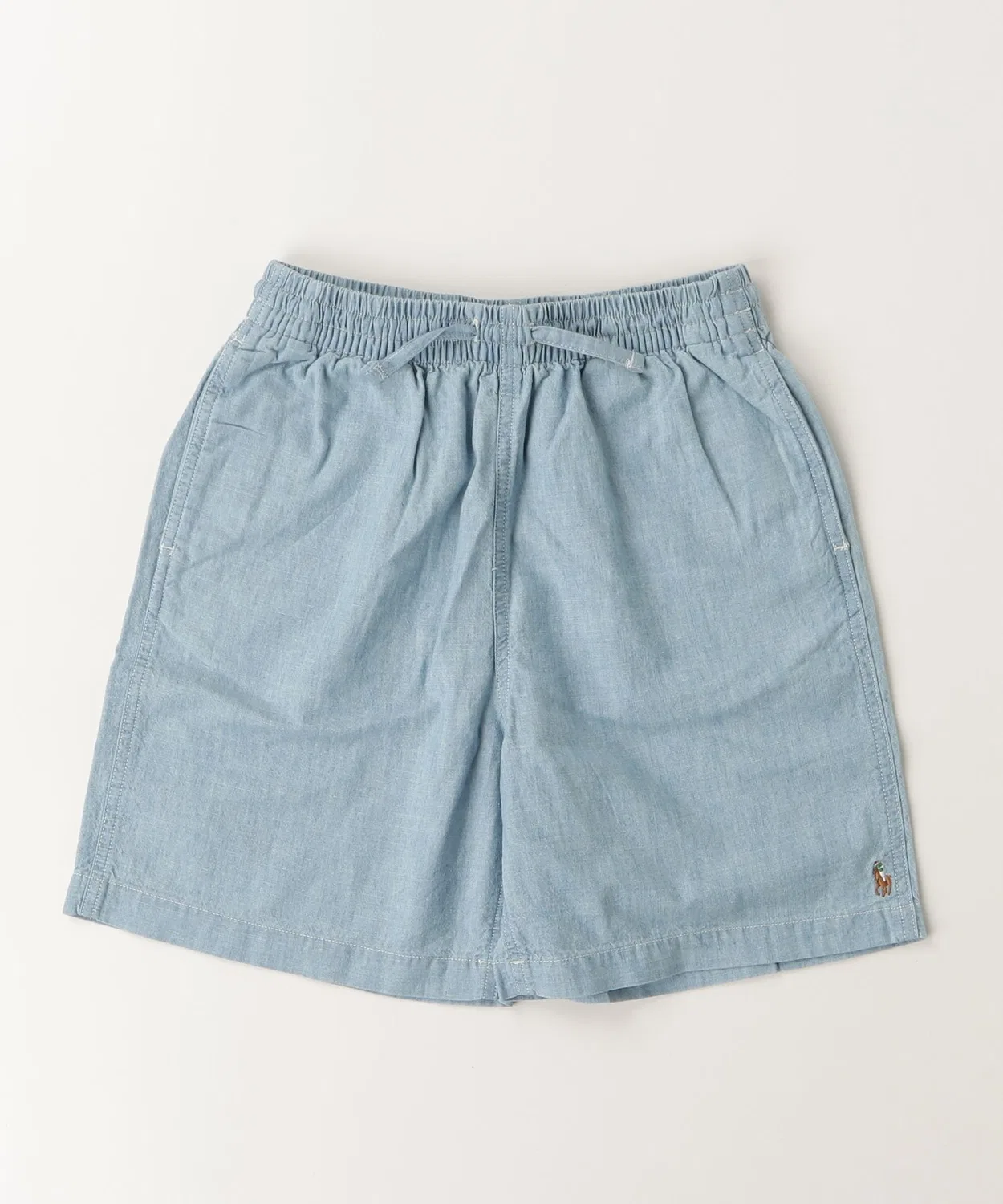 Детские шорты оверсайз с вышивкой пони Polo Ralph Lauren Childrenswear, Blue — фото 3