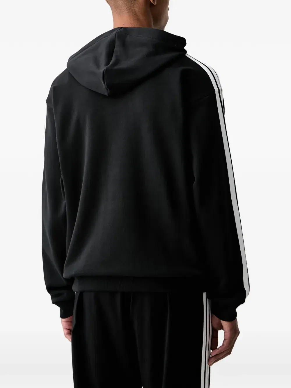 Худи Essentials с боковыми полосками Adidas, черный — фото 2
