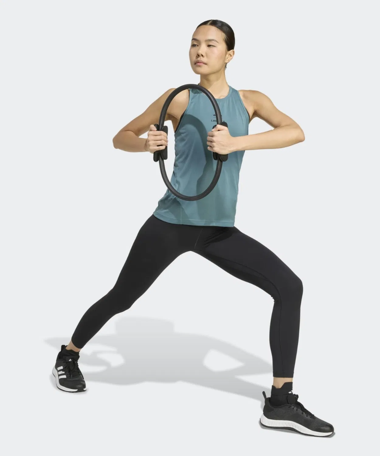 Женский топ без рукавов Les Mills Adidas, Green — фото 4