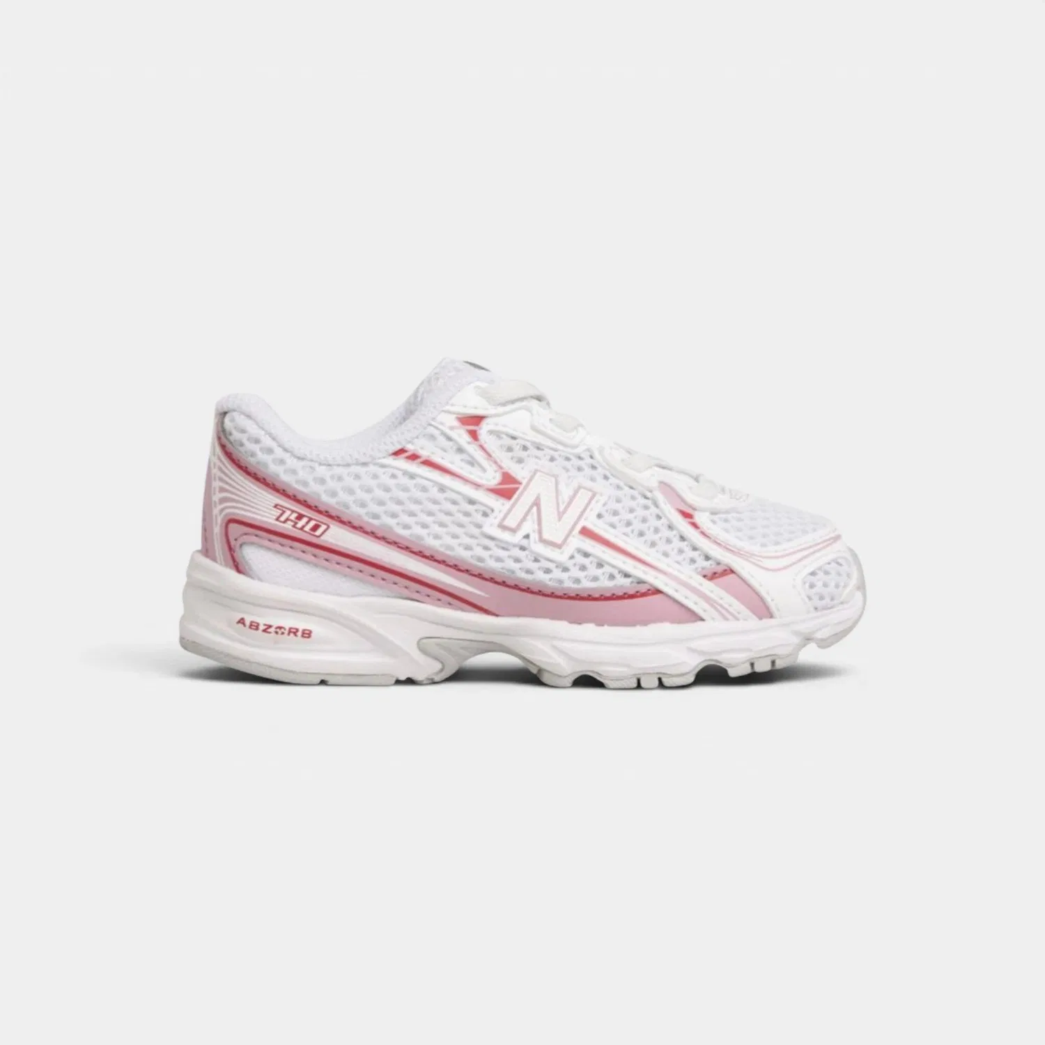 Детские кроссовки с принтом New Balance 740 White/Pink Taffy, Rosa