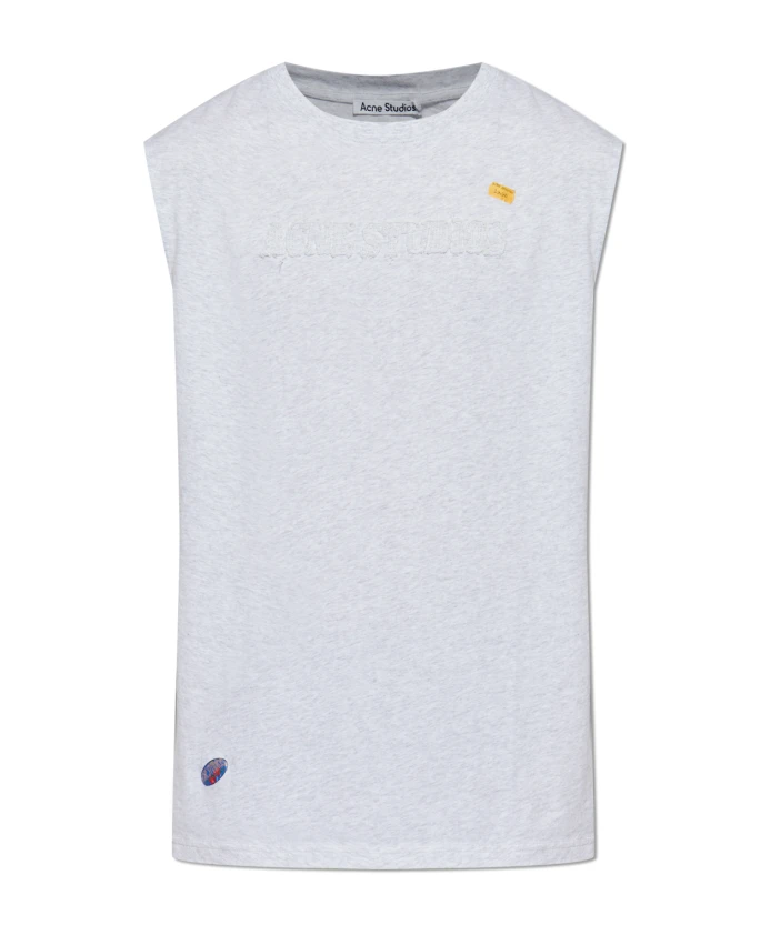 

Футболка с логотипом Acne Studios, серый