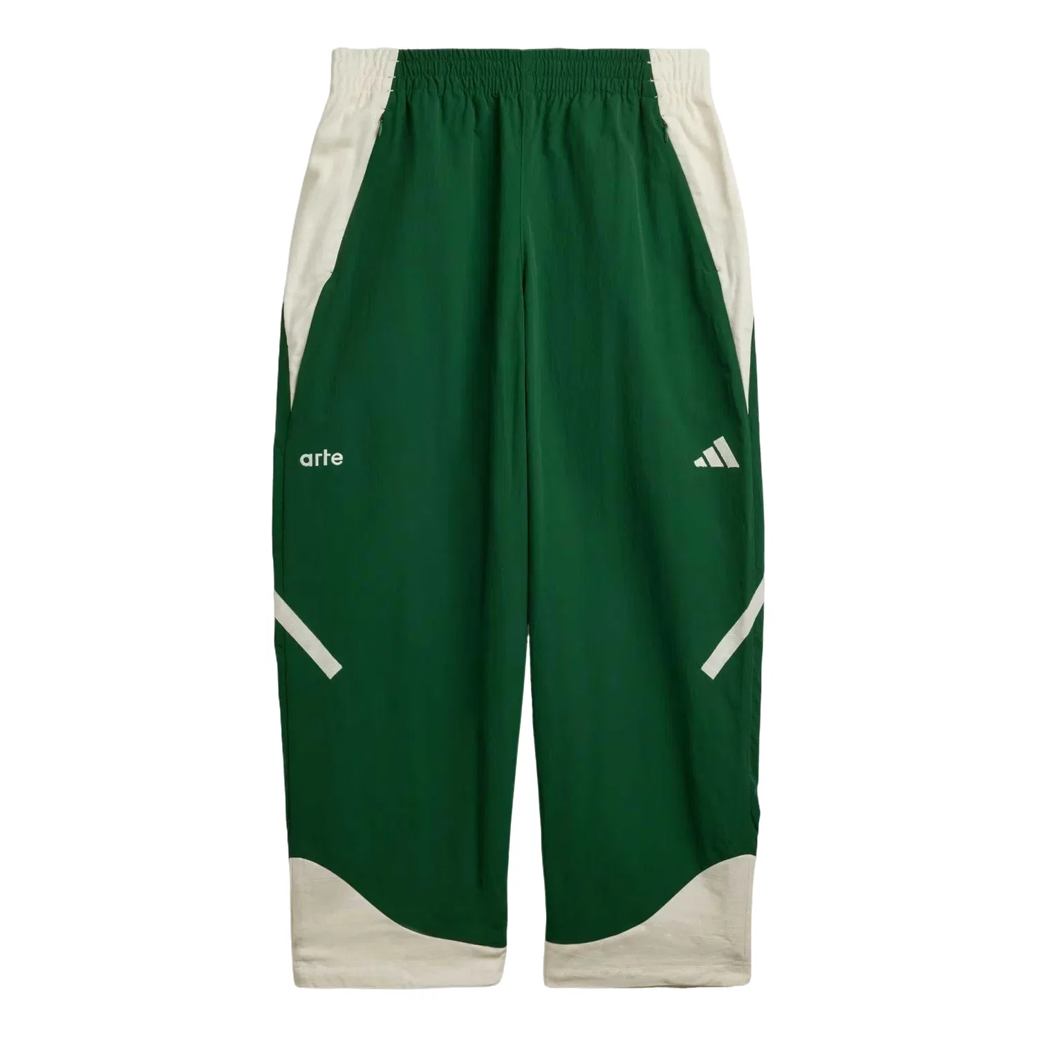 Мужские брюки ARTE Antwerp Z.N.E Track Pant Asia Sizing 'Amazon Green Off White' adidas, Amazon Green/Off White