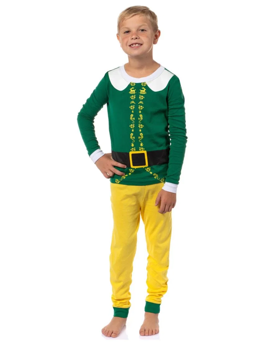 Пижамный комплект с длинным рукавом Holiday Classic Christmas Buddy Elf, Yellow