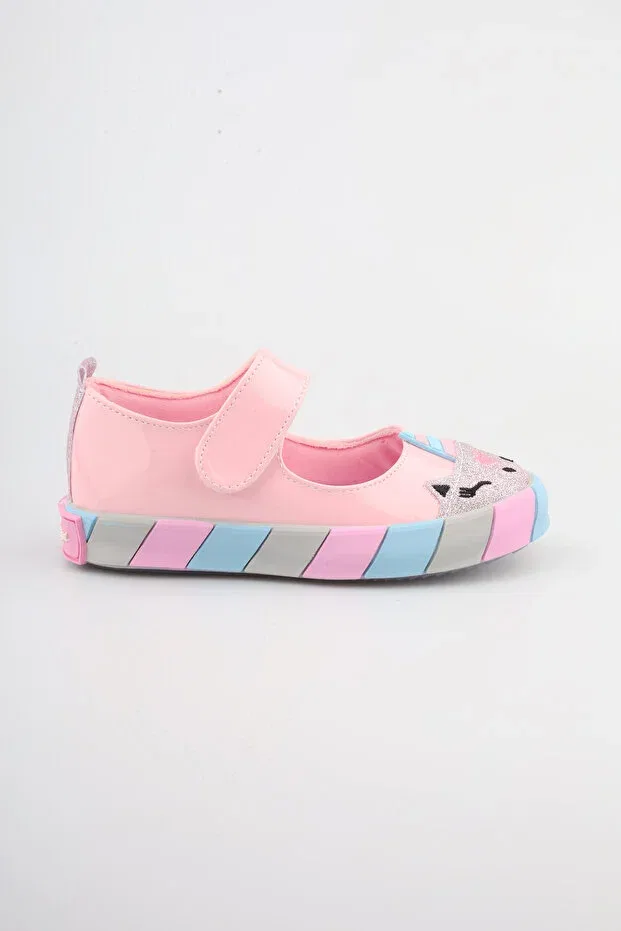 Детские балетки для девочек с принтом Unicorn Ballet Shoes Mini Angel, Pink — фото 4
