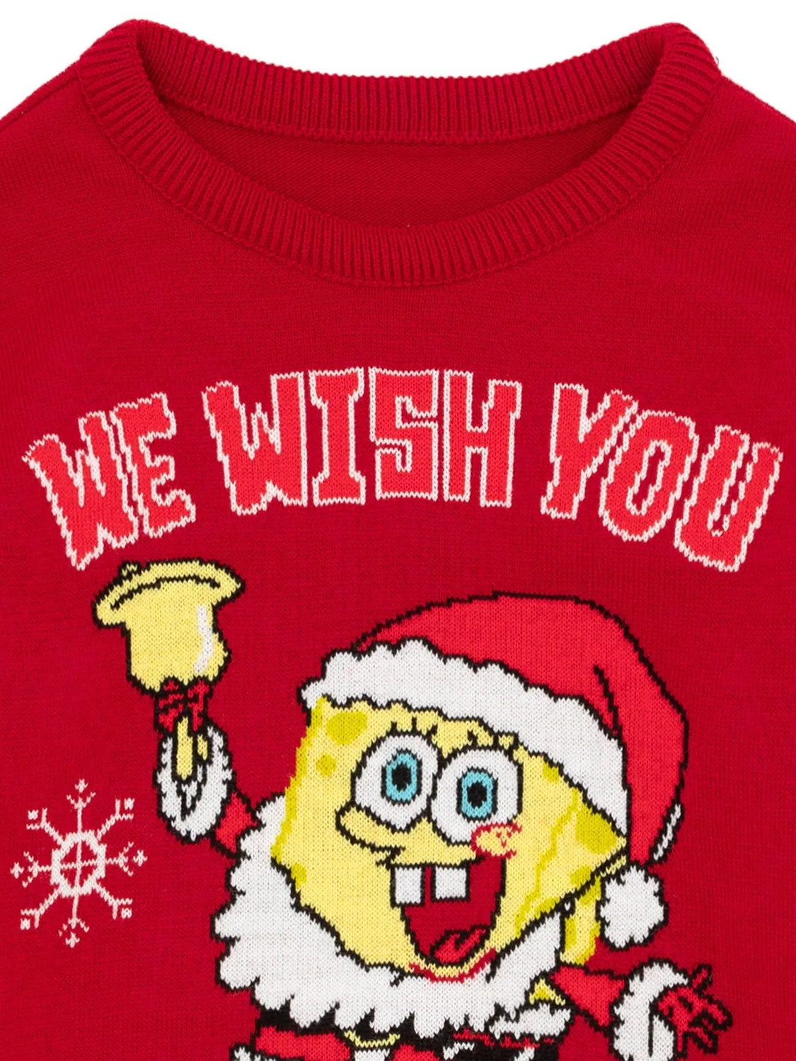 Джемпер Christmas с принтом Sponge Bob Square Pants Vanilla Underground, красный — фото 4