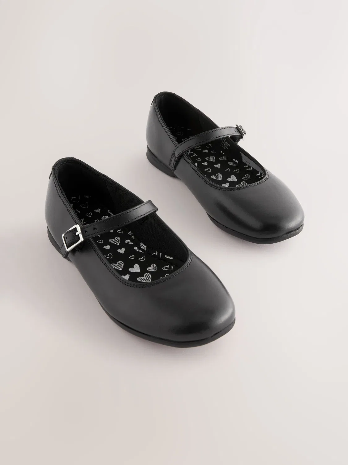 Туфли Мэри Джейн кожаные Next, Matt Black