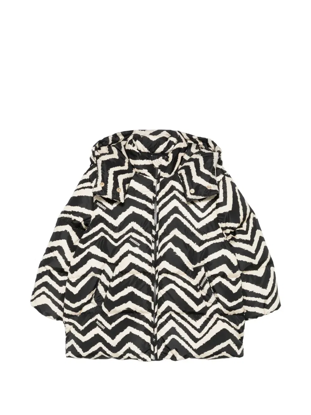 Куртка с зигзагообразным узором Missoni Kids, черный