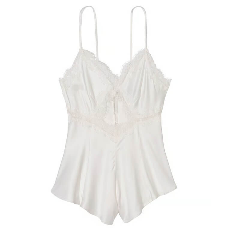 

Боди Victoria's Secret Stretch Satin Cutout, белый
