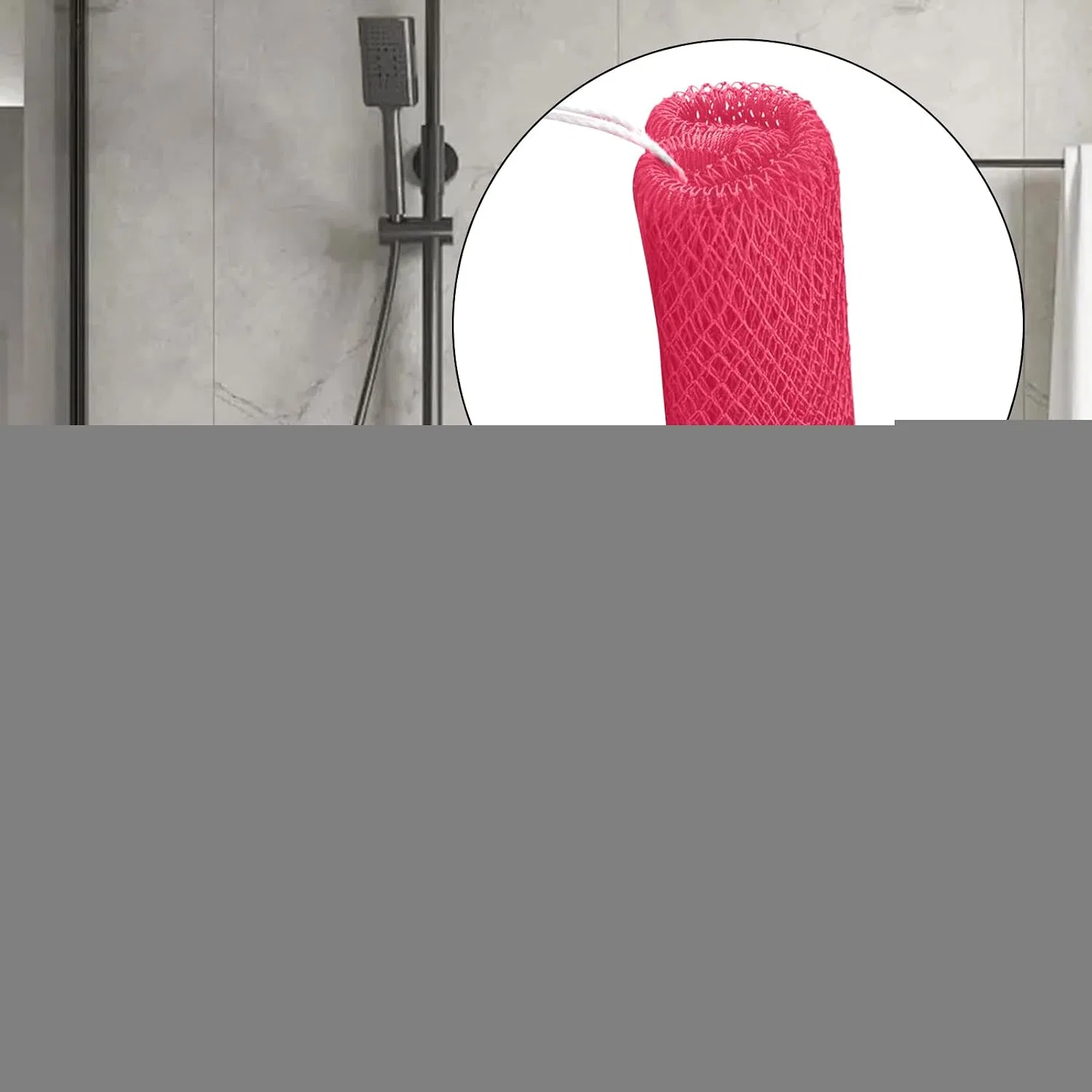 Мочалка для тела African Exfoliating Net, Nylon, 70 г, 35x60 см, Watermelon Generisch — фото 3