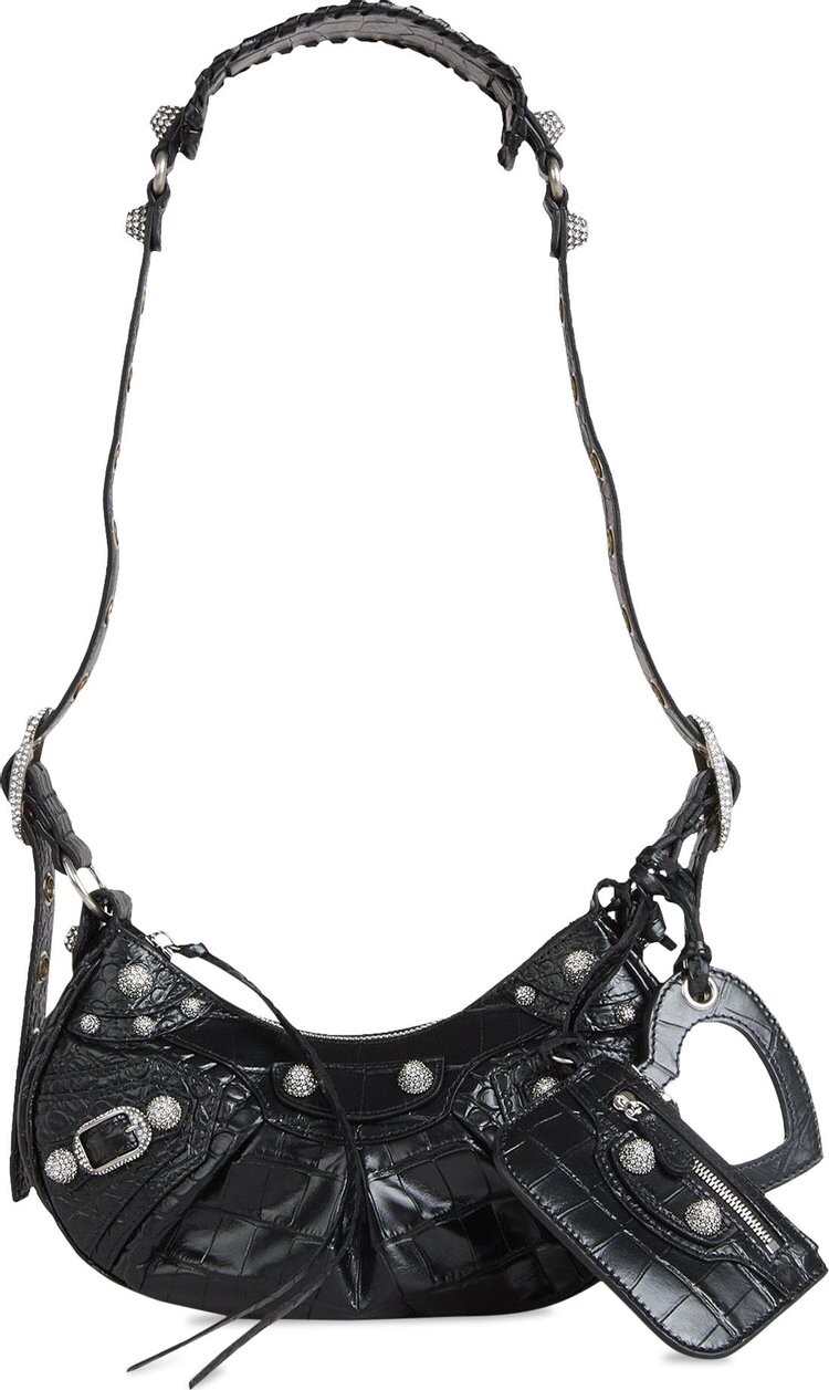 

Сумка Balenciaga XS Le Cagole Shoulder Bag Black, черный