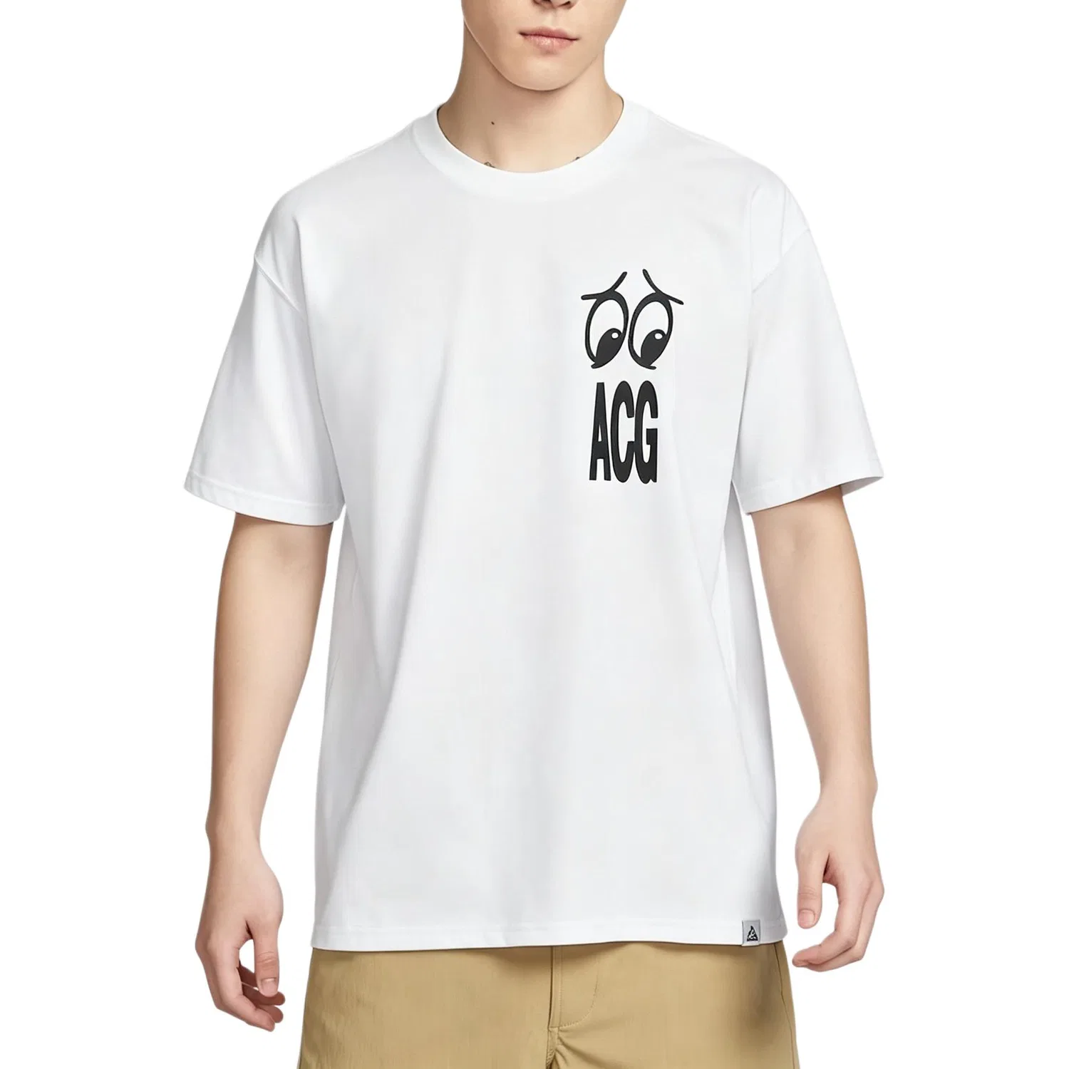 Мужская футболка с круглым вырезом ACG Nike, White