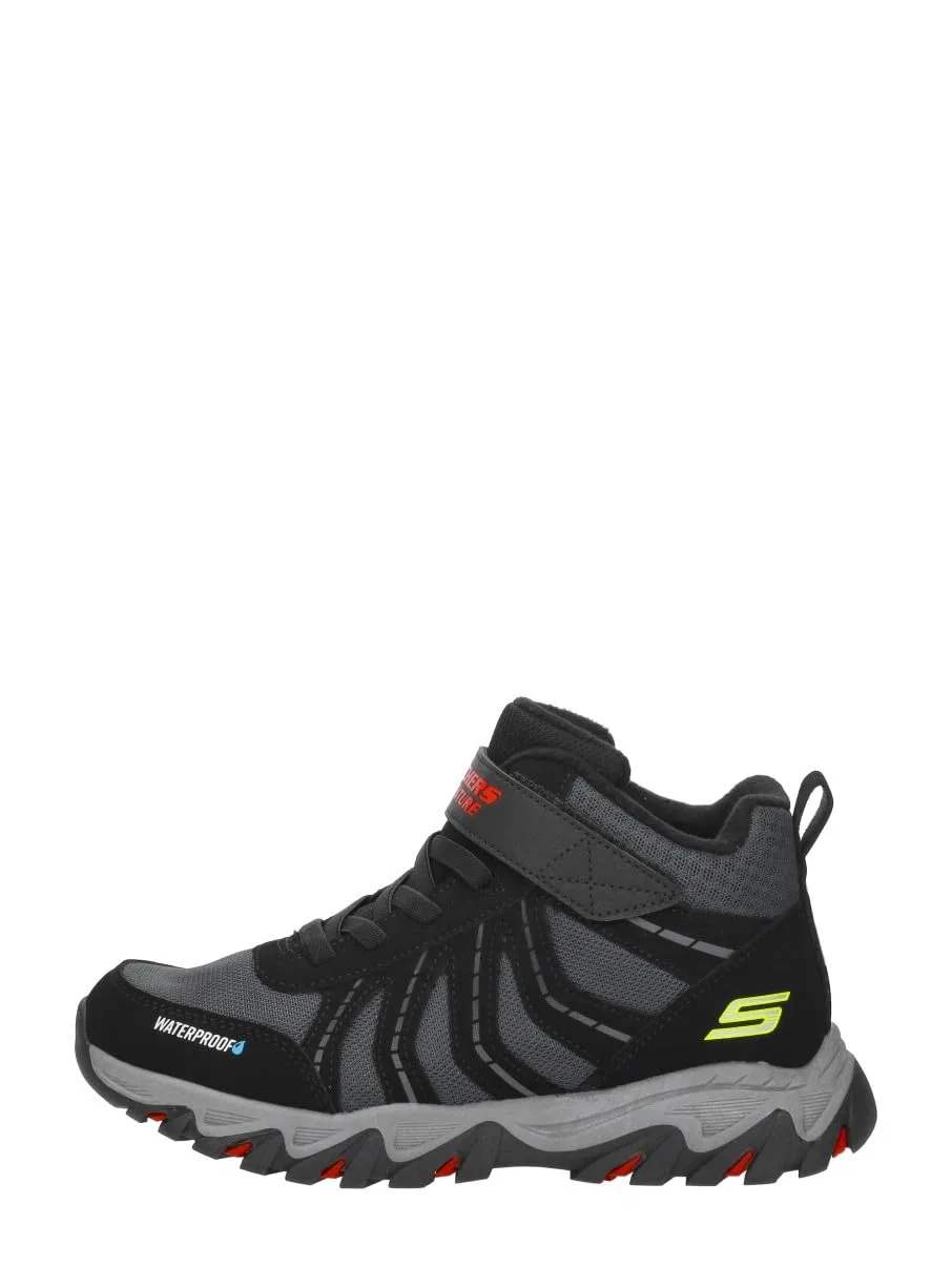 Детские ботинки для мальчиков водонепроницаемые Rugged Ranger Skechers, Nero Sintetico Rosso E Giallo