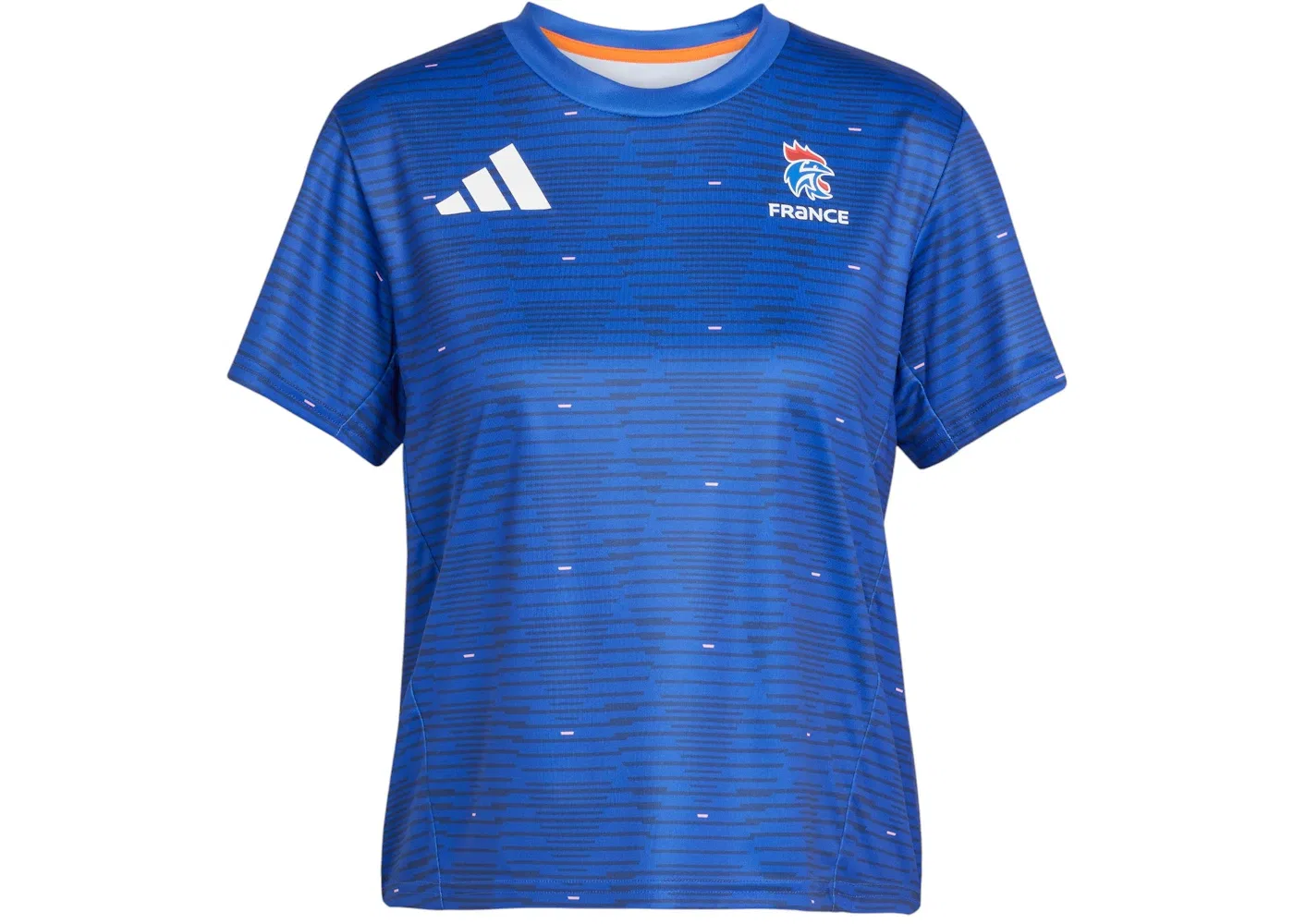 Женская футболка с принтом France Handball Adidas, цвет Semi Lucid Blue