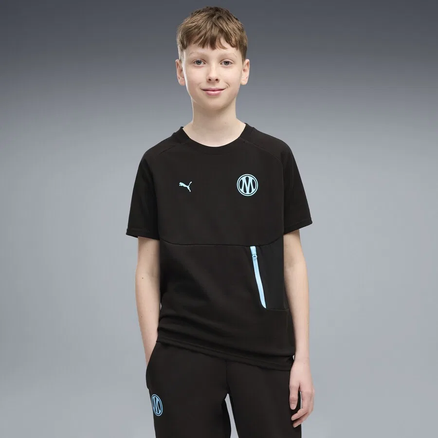 Футболка PUMA Performance 'Olympique De Marseille Pumatech' черного цвета — фото 3