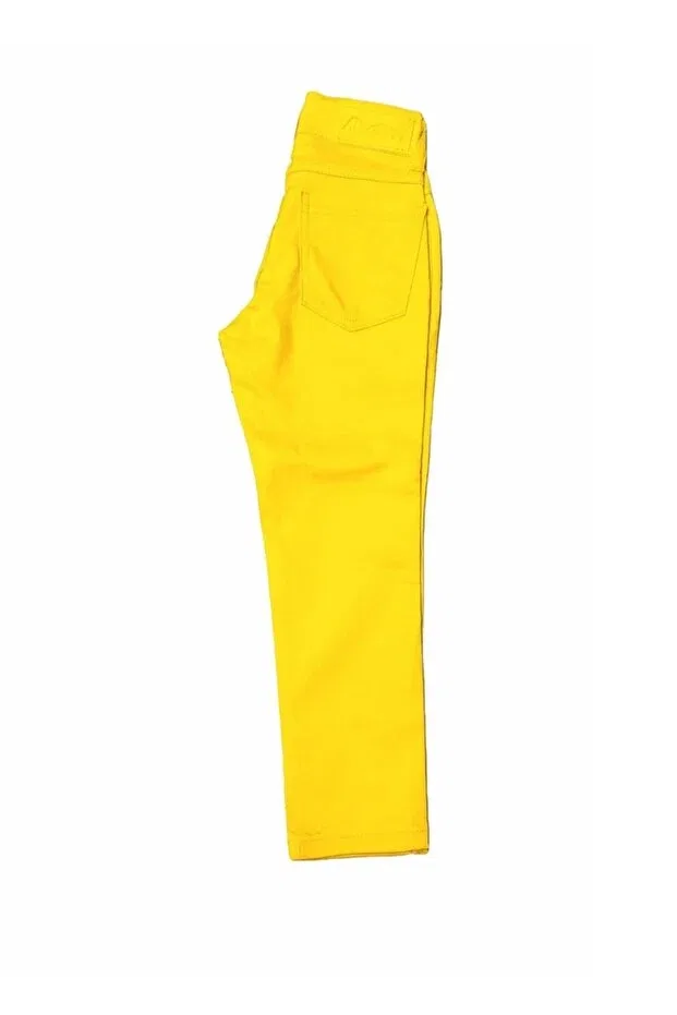 Детские брюки для мальчиков льняные Çello Mello, Yellow