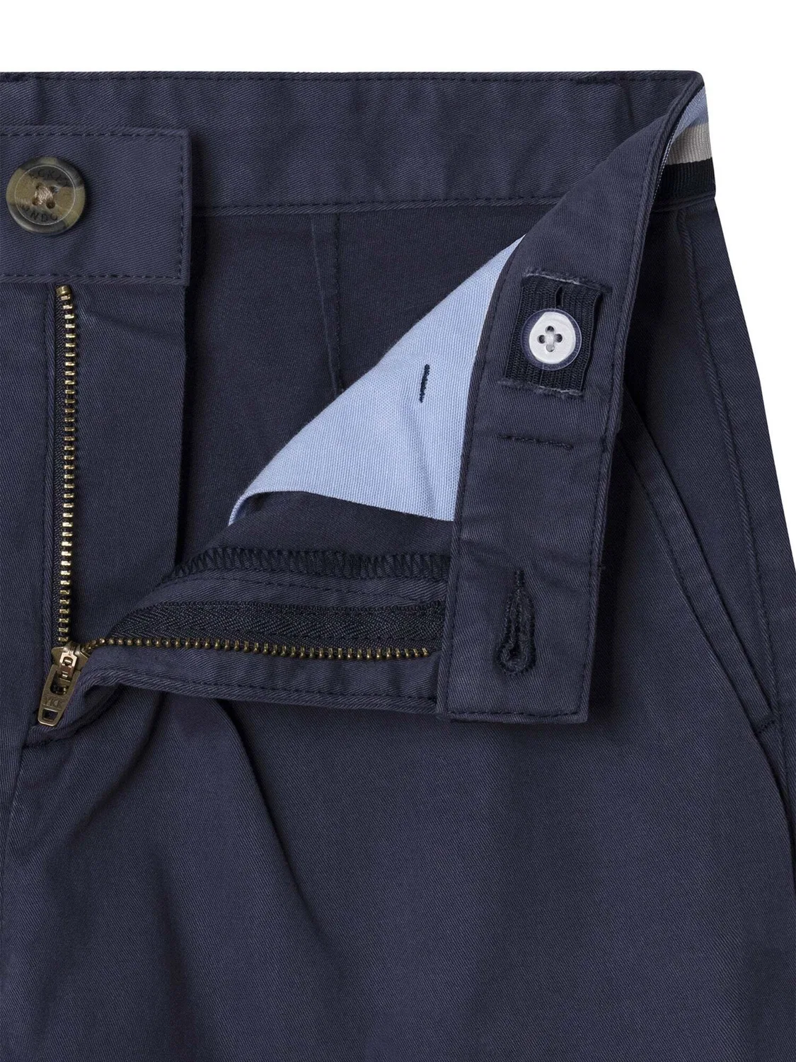 Шорты Hackett London Regular темно-синие, светло-голубые — фото 3