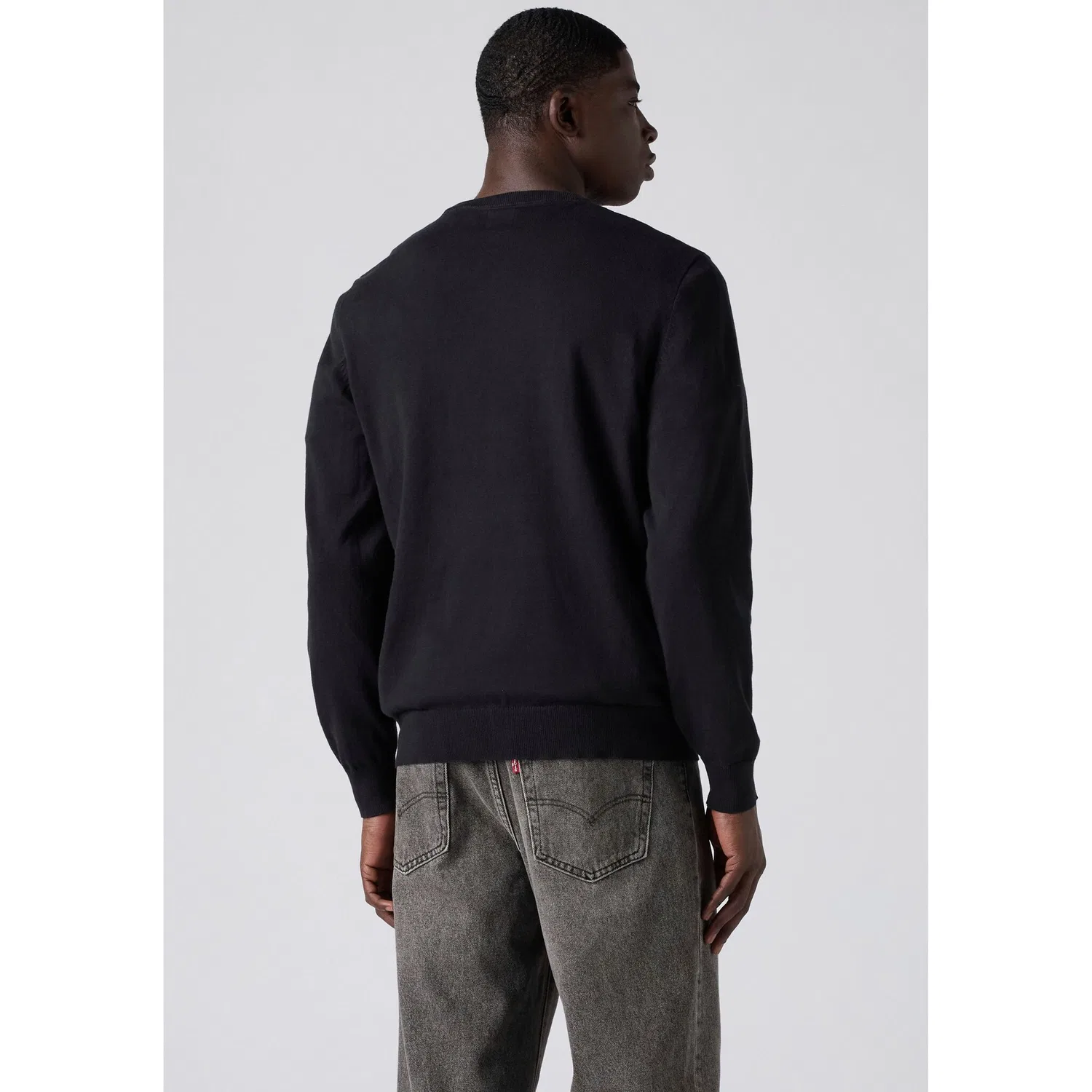 Мужской пуловер с круглым вырезом Lightweight HM Sweater Levi's, Meteorite — фото 3