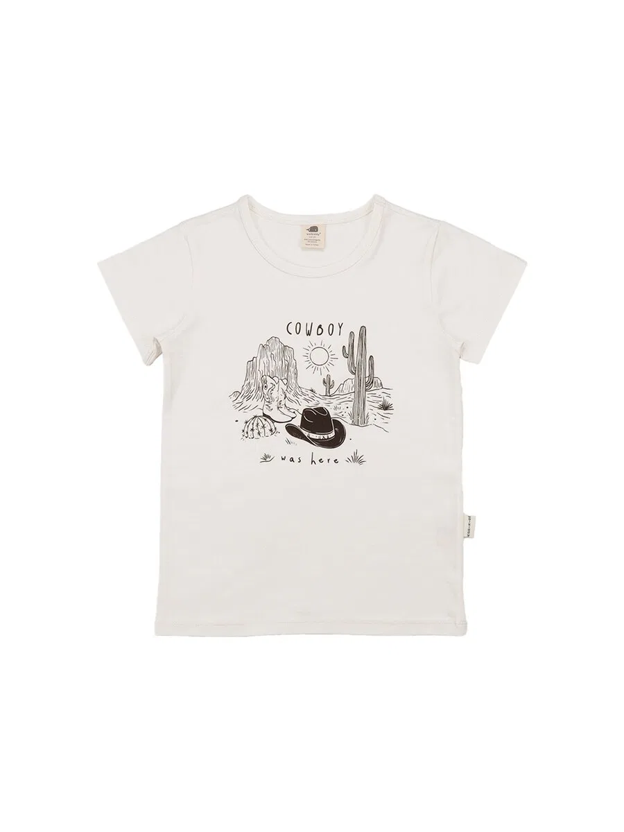 Футболка Walkiddy 'Walkiddy - Graceful Horses T-Shirt' белого цвета
