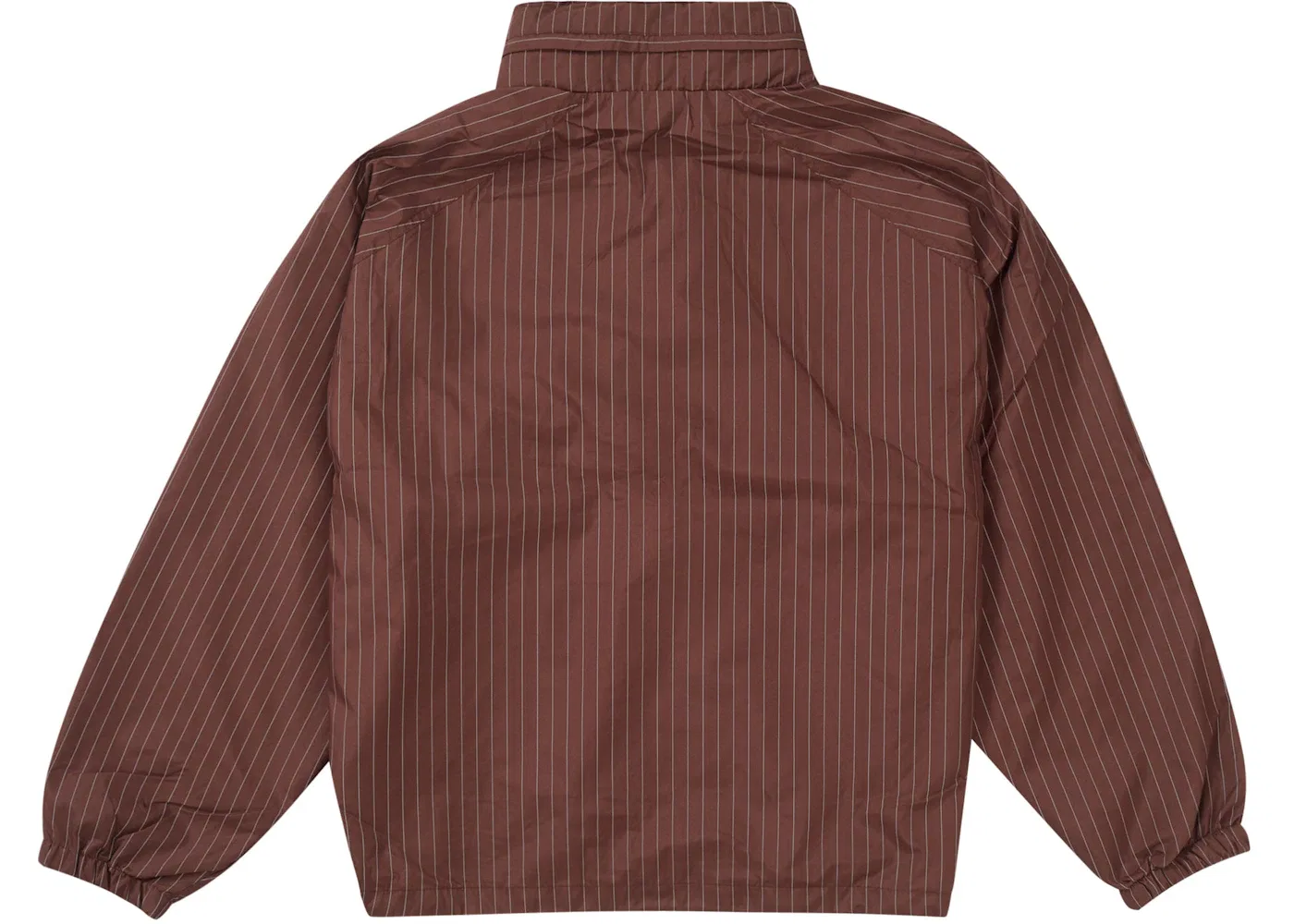Мужская куртка с принтом Supreme Reflective Pinstripe Track Jacket, Brown — фото 3