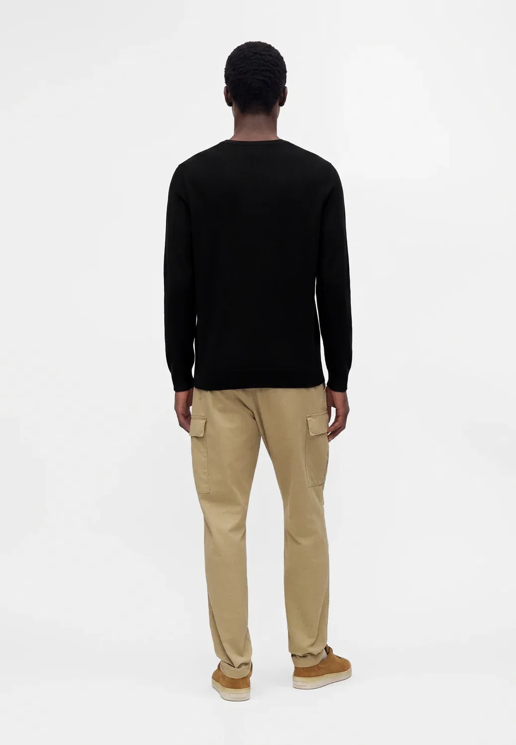 Шерстяной свитер с круглым вырезом, который можно стирать Polo Ralph Lauren, Black — фото 3