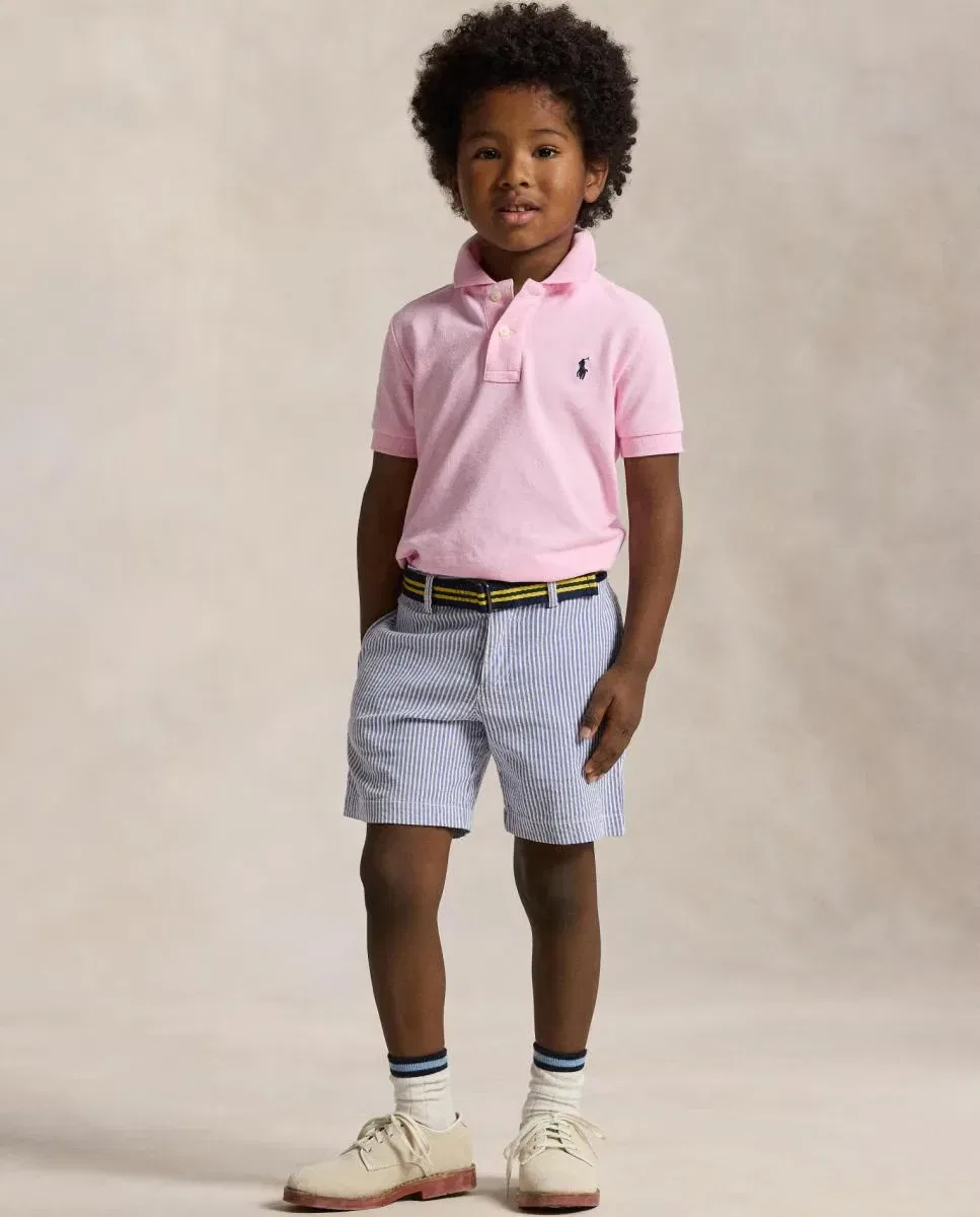 Детское поло для мальчиков из пике Polo Ralph Lauren, Rosa Claro — фото 2