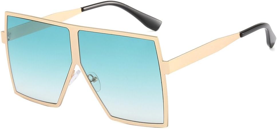 

Солнцезащитные очки LVTFCO большого размера золотистого цвета для женщин, металлическая оправа, коричневые оттенки, винтажный стиль, модные очки с защитой от УФ-излучения UV400, 8