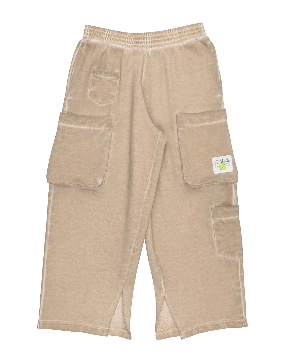 Подростковые штаны из французского футера MM6 Maison Margiela, хаки