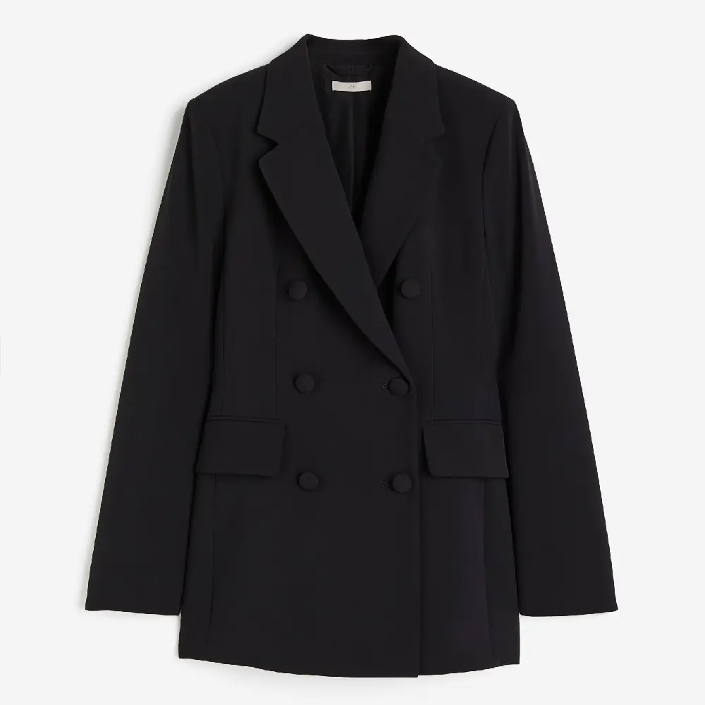 

Пиджак H&M Double-breasted, черный