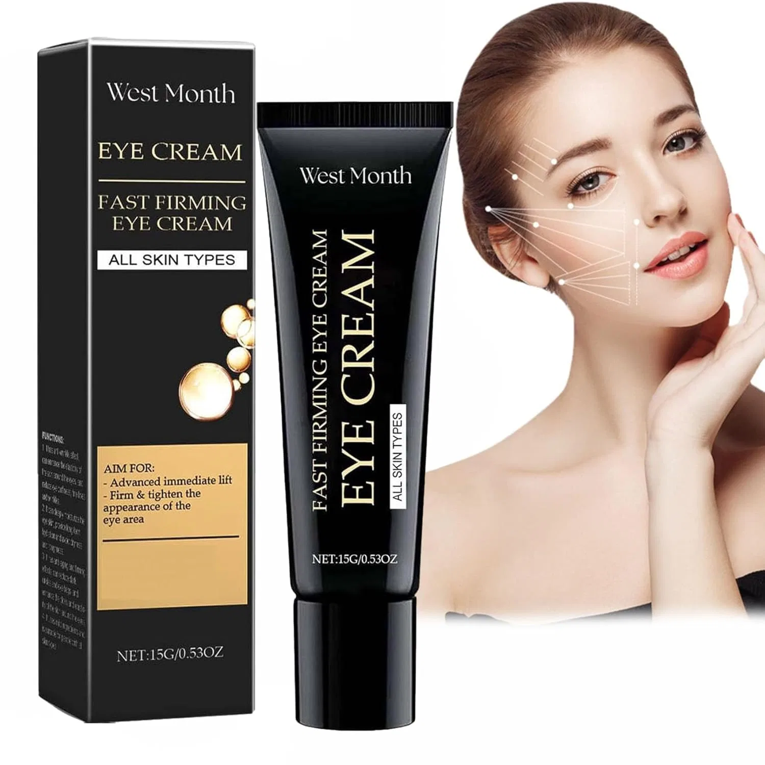 Крем для глаз Fast Firming Eye Cream, JASUBAI, 15 г, 1pcs