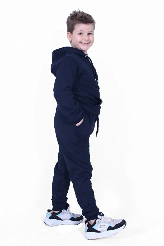 Детский спортивный костюм для мальчиков с капюшоном Panios Kids, Navy Blue — фото 2
