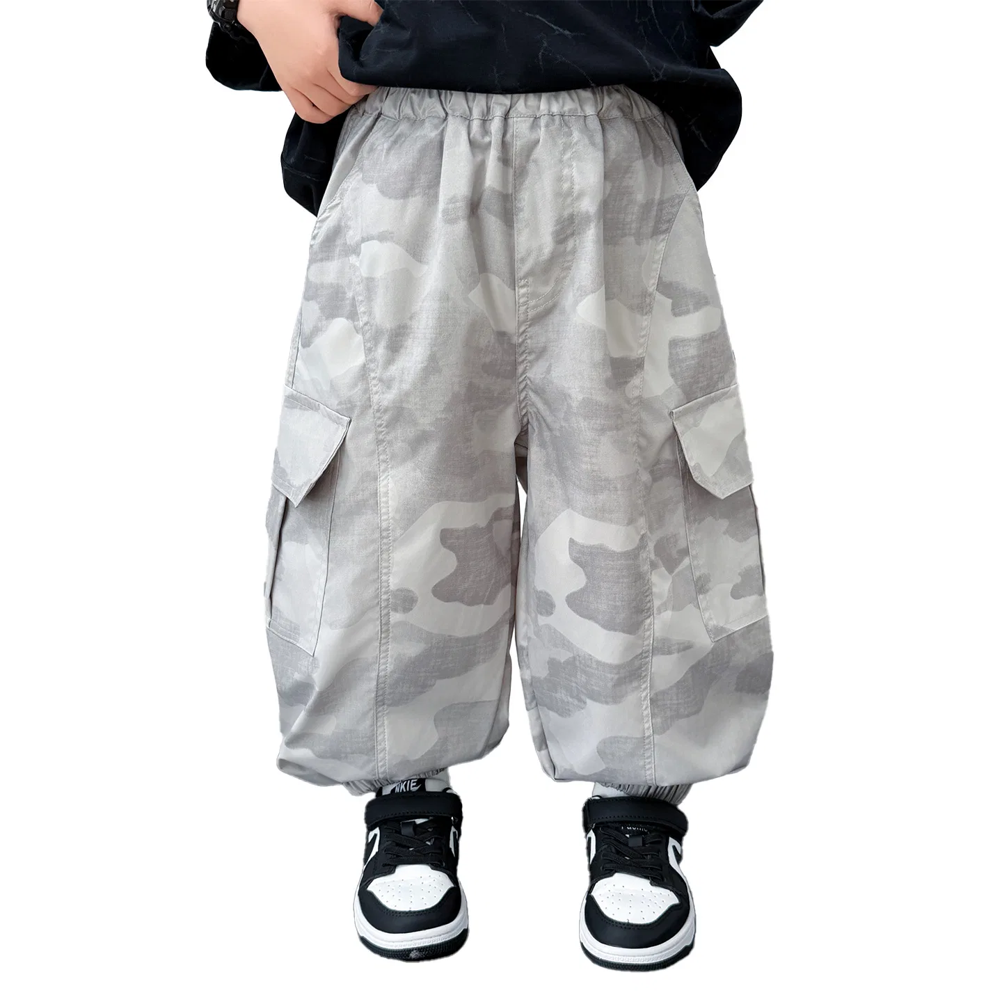 Детские спортивные штаны из трикотажа с утеплением, Kids Knitted Sweatpants Thin Non Stretch, TNTX